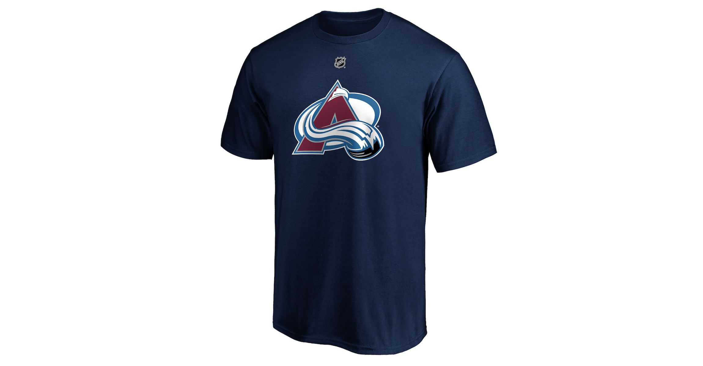 NHL Fanatics Nathan MacKinnon Colorado Avalanche Authentic Stack Name & Number T-Shirt