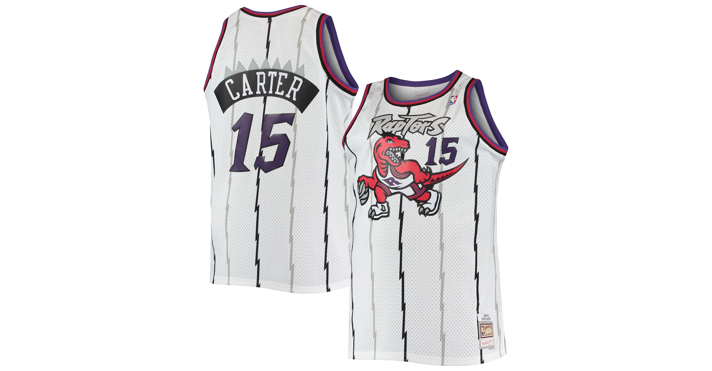 NBA Vince Carter Toronto Raptors 1998/99 Big & Tall Hardwood Classics Swingman Jersey