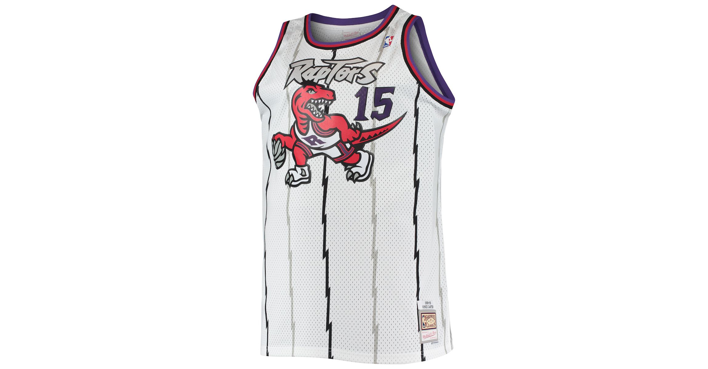 NBA Vince Carter Toronto Raptors 1998/99 Big & Tall Hardwood Classics Swingman Jersey