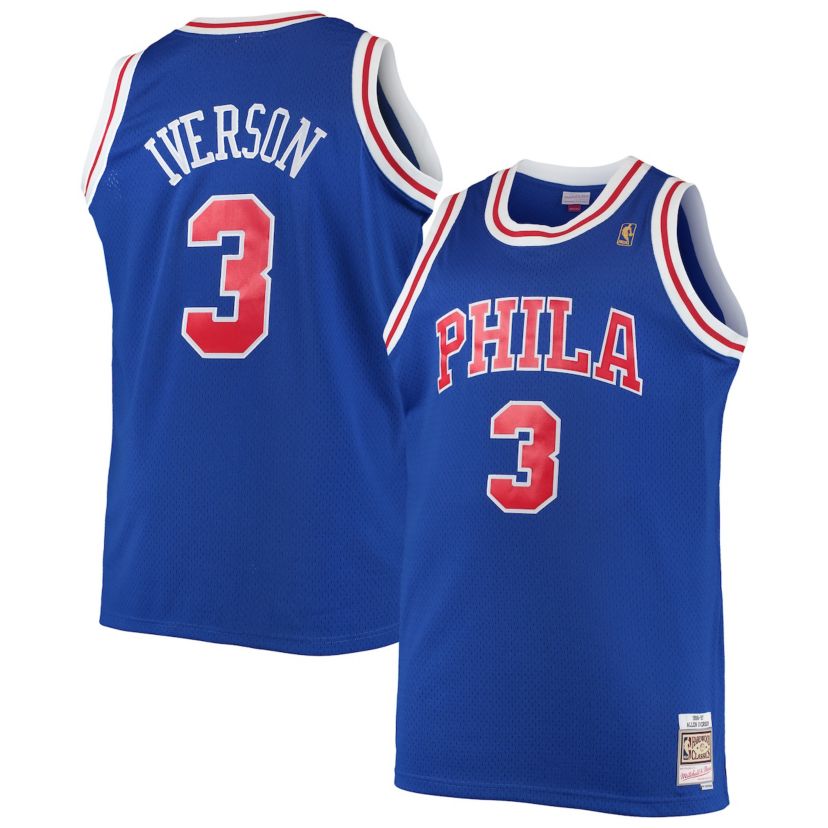 NBA Allen Iverson Philadelphia 76ers 1996/97 Big & Tall Hardwood Classics Swingman Jersey
