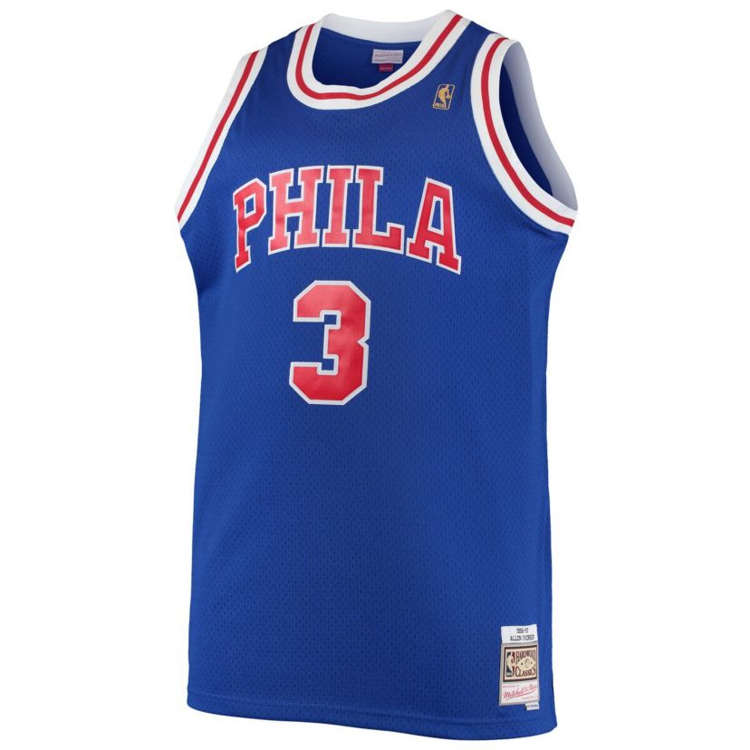 NBA Allen Iverson Philadelphia 76ers 1996/97 Big & Tall Hardwood Classics Swingman Jersey