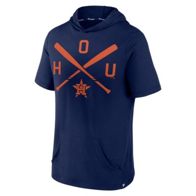 MLB Fanatics Houston Astros Iconic Rebel Short Sleeve Pullover Hoodie