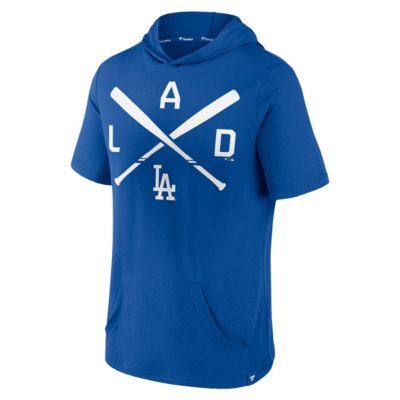 MLB Fanatics Los Angeles Dodgers Iconic Rebel Short Sleeve Pullover Hoodie