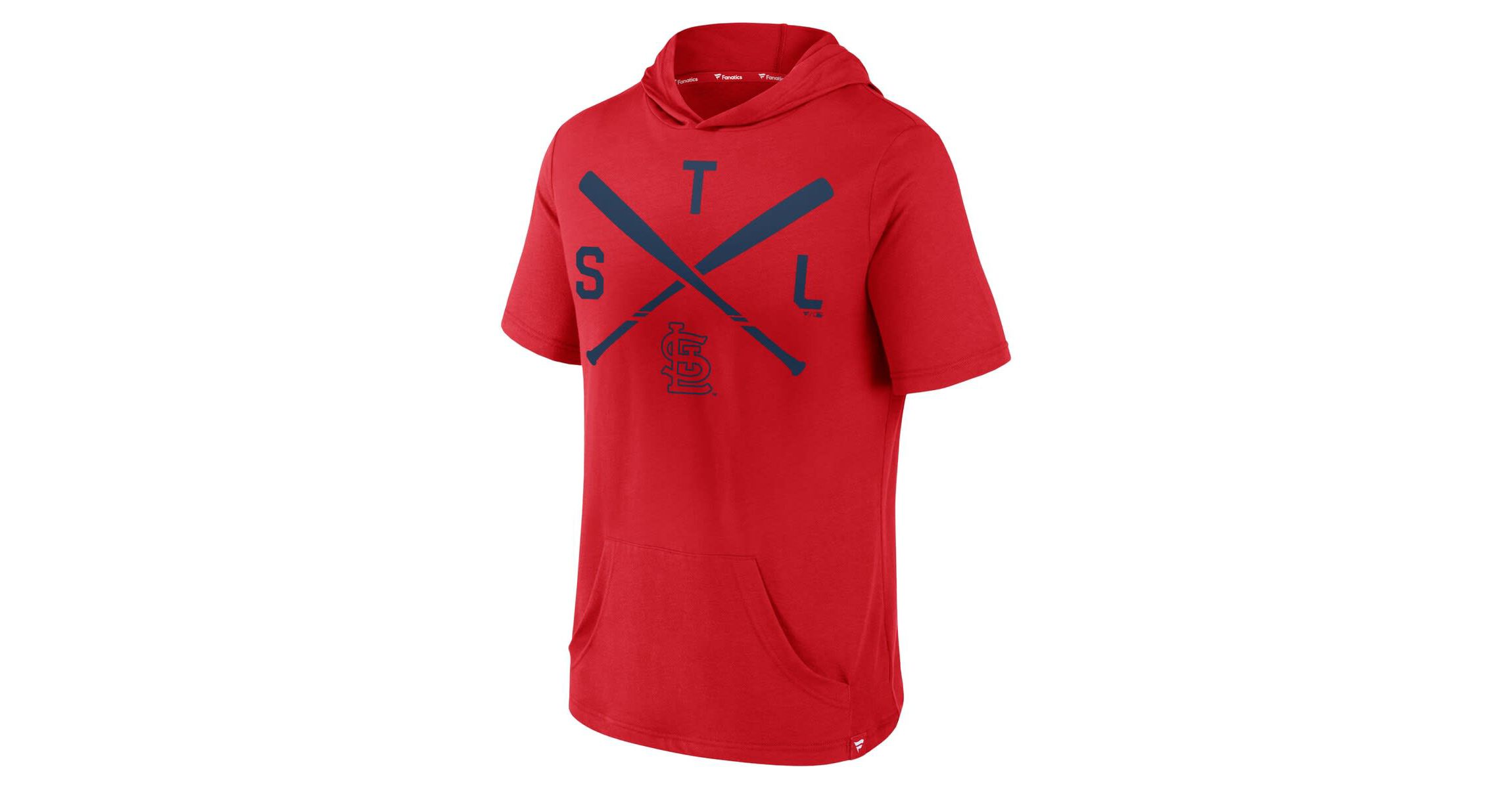 MLB Fanatics St. Louis Cardinals Iconic Rebel Short Sleeve Hooded Top