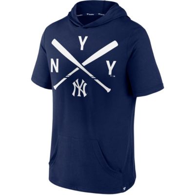 MLB Fanatics New York Yankees Iconic Rebel Short Sleeve Pullover Hoodie