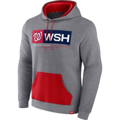 MLB Fanatics ed Washington Nationals Iconic Steppin Up Fleece Pullover Hoodie