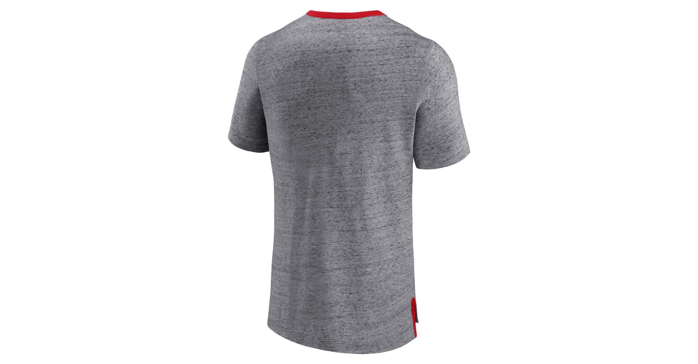 MLB Fanatics ed St. Louis Cardinals Iconic Team Element Speckled Ringer T-Shirt