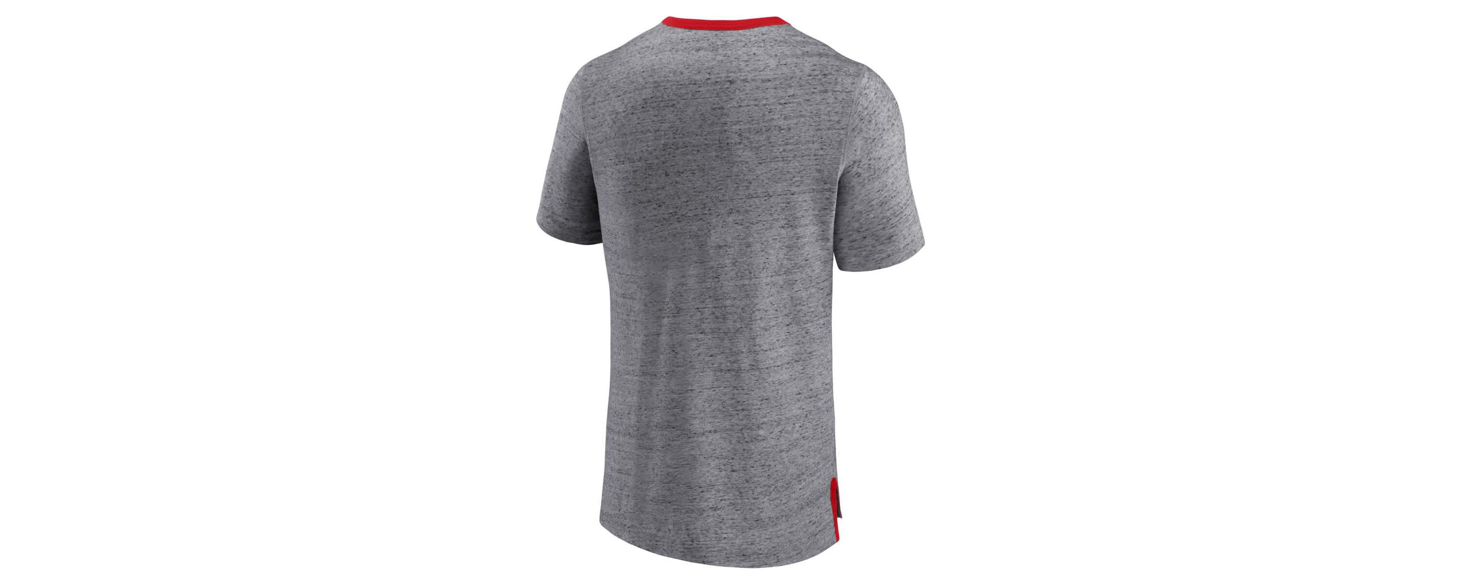 MLB Fanatics ed St. Louis Cardinals Iconic Team Element Speckled Ringer T-Shirt