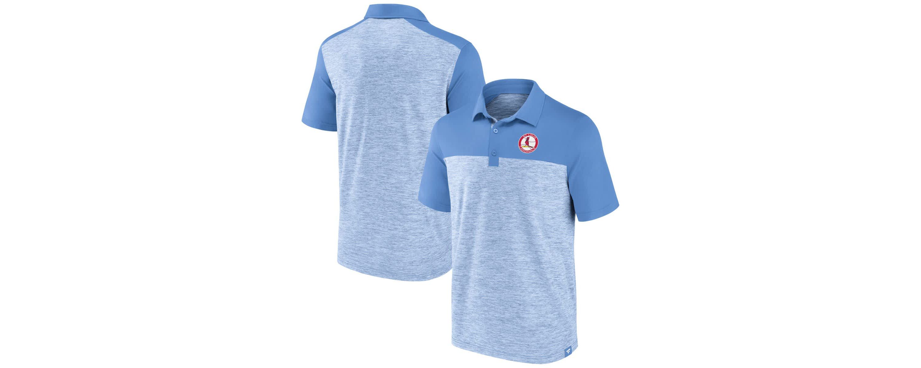 MLB Fanatics Light St. Louis Cardinals True Classics Avid Fan Brushed Polo
