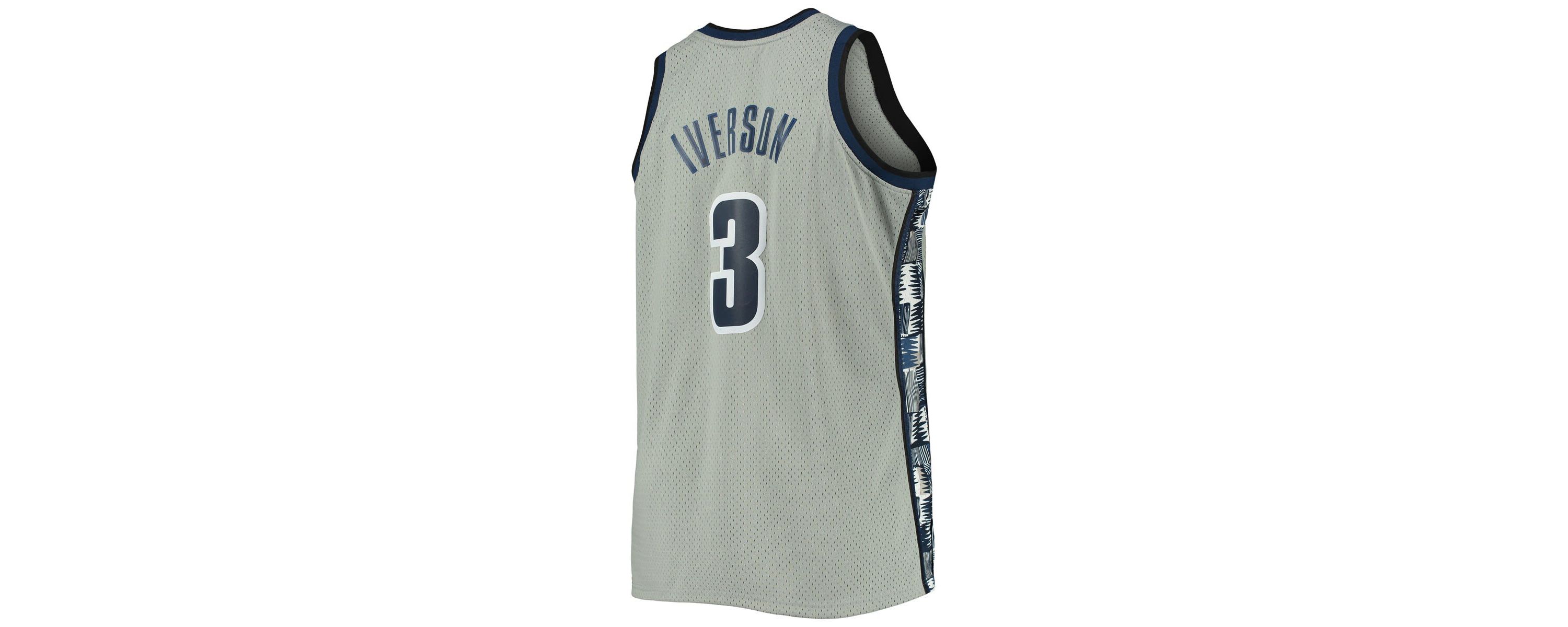 NCAA Allen Iverson Georgetown Hoyas Big & Tall 1995/96 Replica Player Jersey