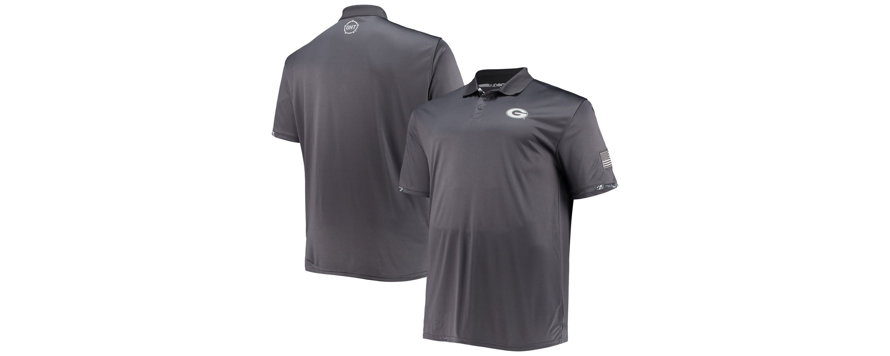 NCAA Georgia Bulldogs Big & Tall OHT Military Appreciation Digital Polo