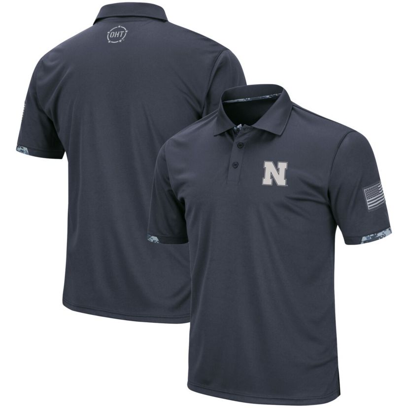 NCAA Nebraska Huskers Big & Tall OHT Military Appreciation Digital Polo