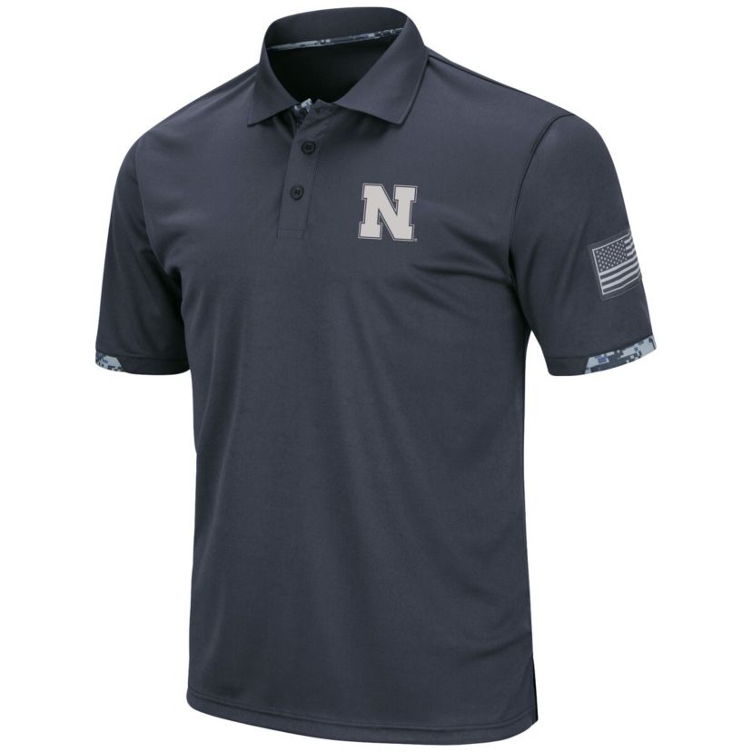 NCAA Nebraska Huskers Big & Tall OHT Military Appreciation Digital Polo