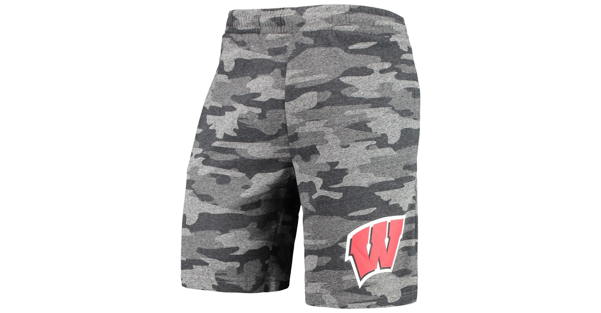 NCAA Charcoal/Gray Wisconsin Badgers Backup Terry Jam Lounge Shorts