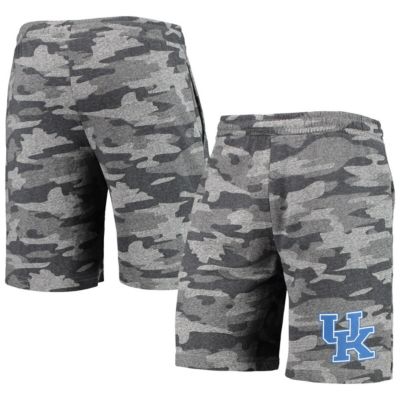Concepts Sport Men's NCAA Charcoal/Gray Kentucky Wildcats Backup Terry Jam Lounge Shorts, Grey, Medium