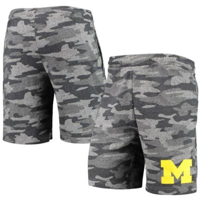 NCAA Charcoal/Gray Michigan Wolverines Backup Terry Jam Lounge Shorts