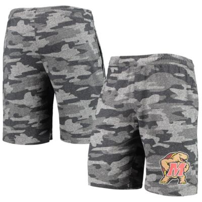 Concepts Sport Men's NCAA Charcoal/Gray Maryland Terrapins Backup Terry Jam Lounge Shorts