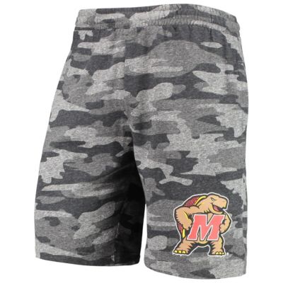 NCAA Charcoal/Gray Maryland Terrapins Backup Terry Jam Lounge Shorts