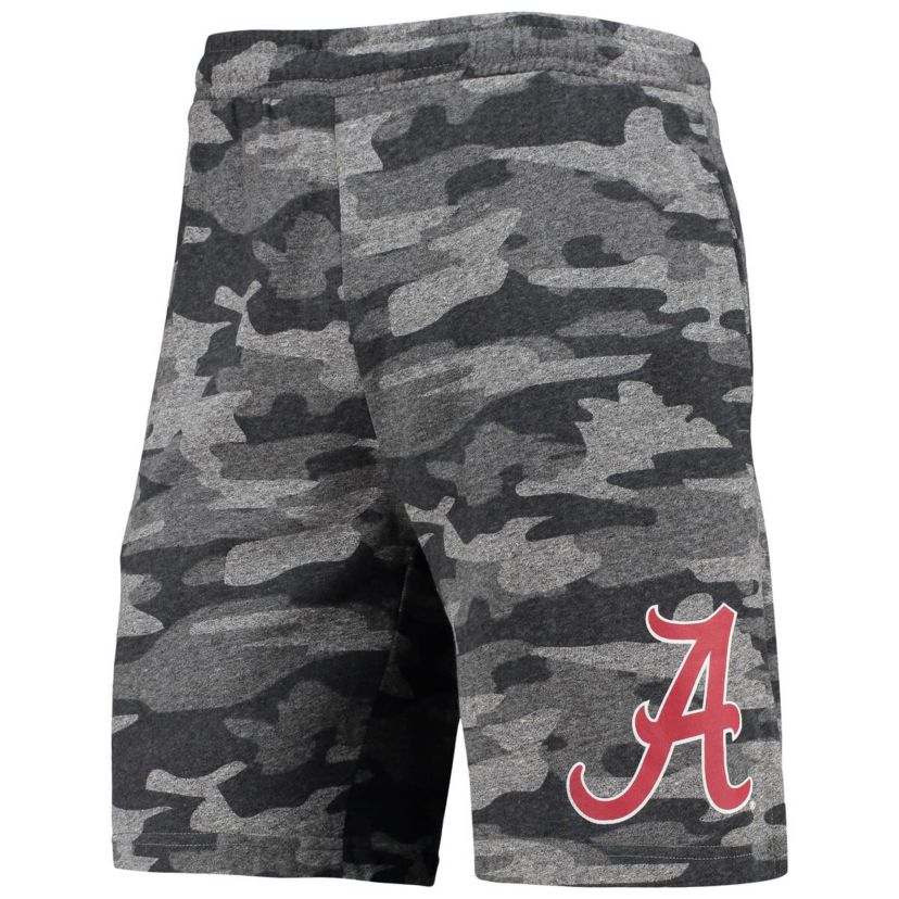 Alabama Crimson Tide NCAA Charcoal/Gray Alabama Tide Backup Terry Jam Lounge Shorts