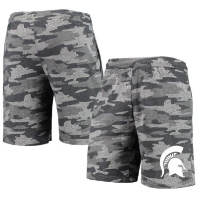 NCAA Charcoal/Gray Michigan State Spartans Backup Terry Jam Lounge Shorts