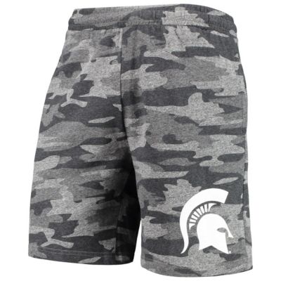 NCAA Charcoal/Gray Michigan State Spartans Backup Terry Jam Lounge Shorts