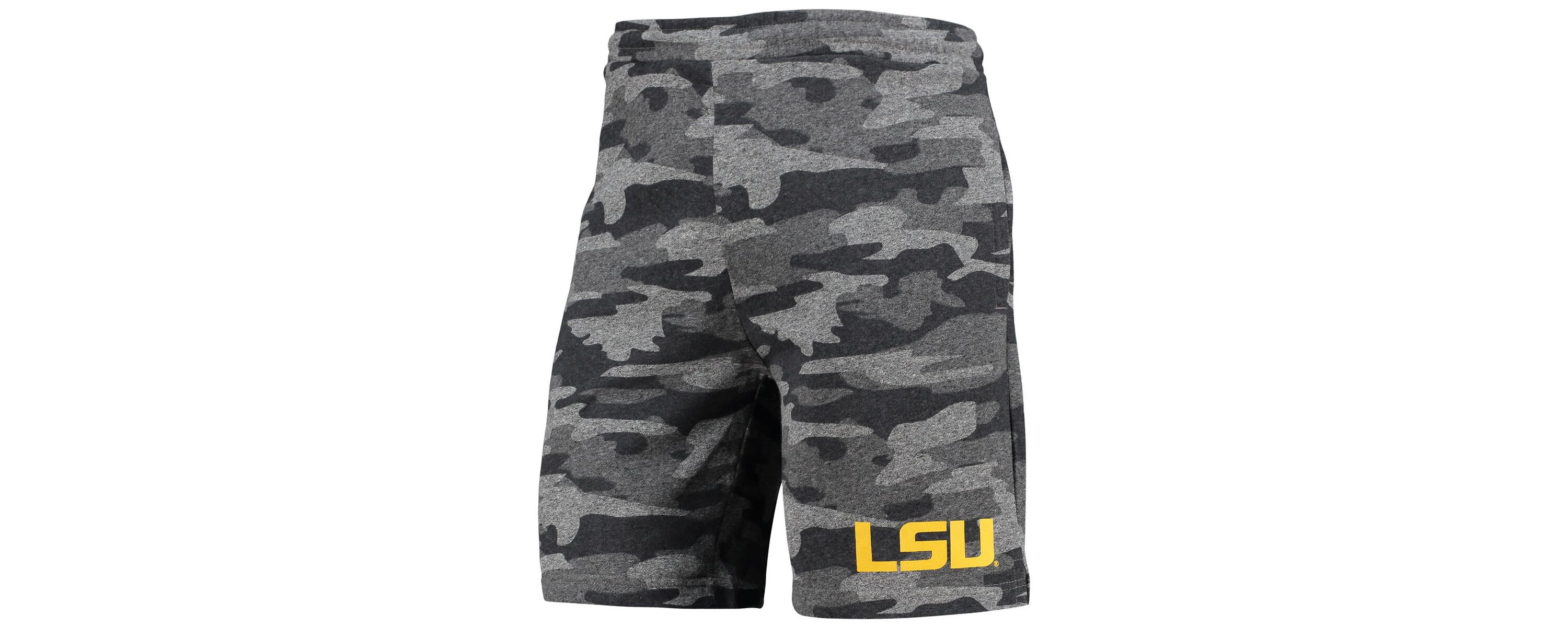 NCAA Charcoal/Gray LSU Tigers Backup Terry Jam Lounge Shorts