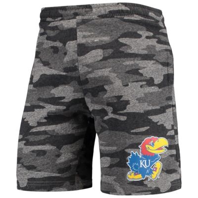 NCAA Charcoal/Gray Kansas Jayhawks Backup Terry Jam Lounge Shorts