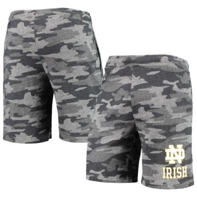 NCAA Charcoal/Gray Notre Dame Fighting Irish Backup Terry Jam Lounge Shorts