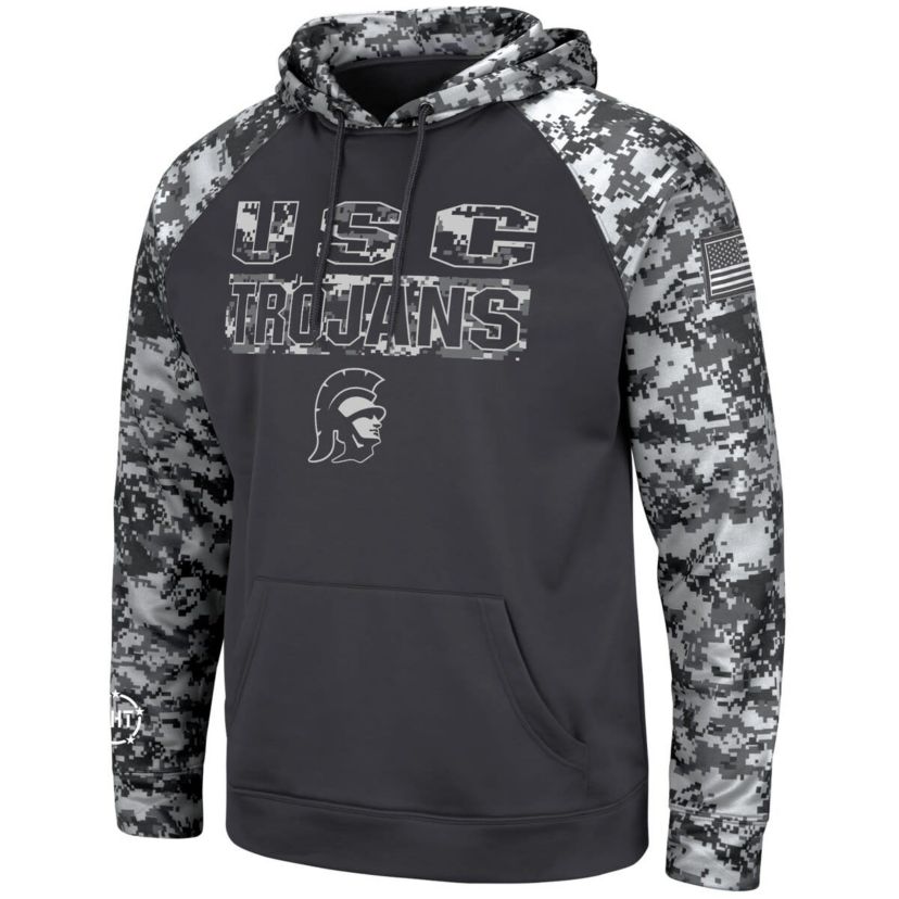 NCAA USC Trojans OHT Military Appreciation Digital Pullover Hoodie