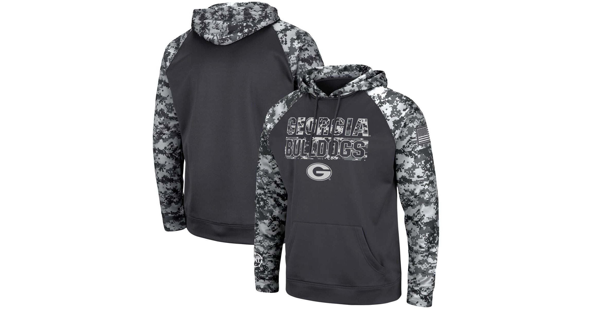 NCAA Georgia Bulldogs OHT Military Appreciation Digital Pullover Hoodie