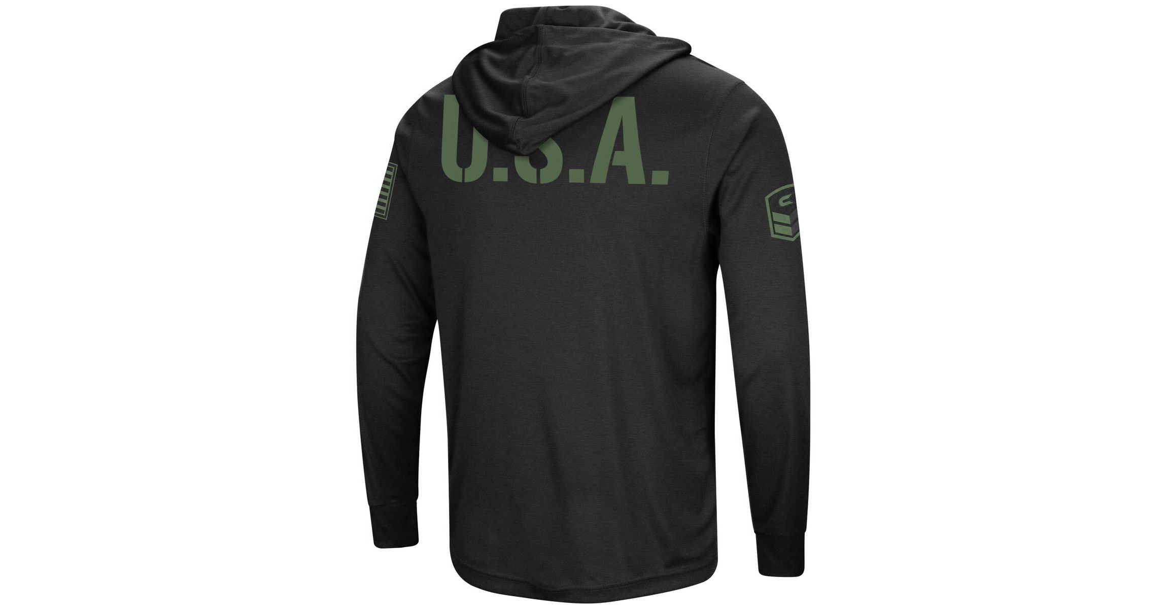 NCAA Georgia Bulldogs OHT Military Appreciation Hoodie Long Sleeve T-Shirt