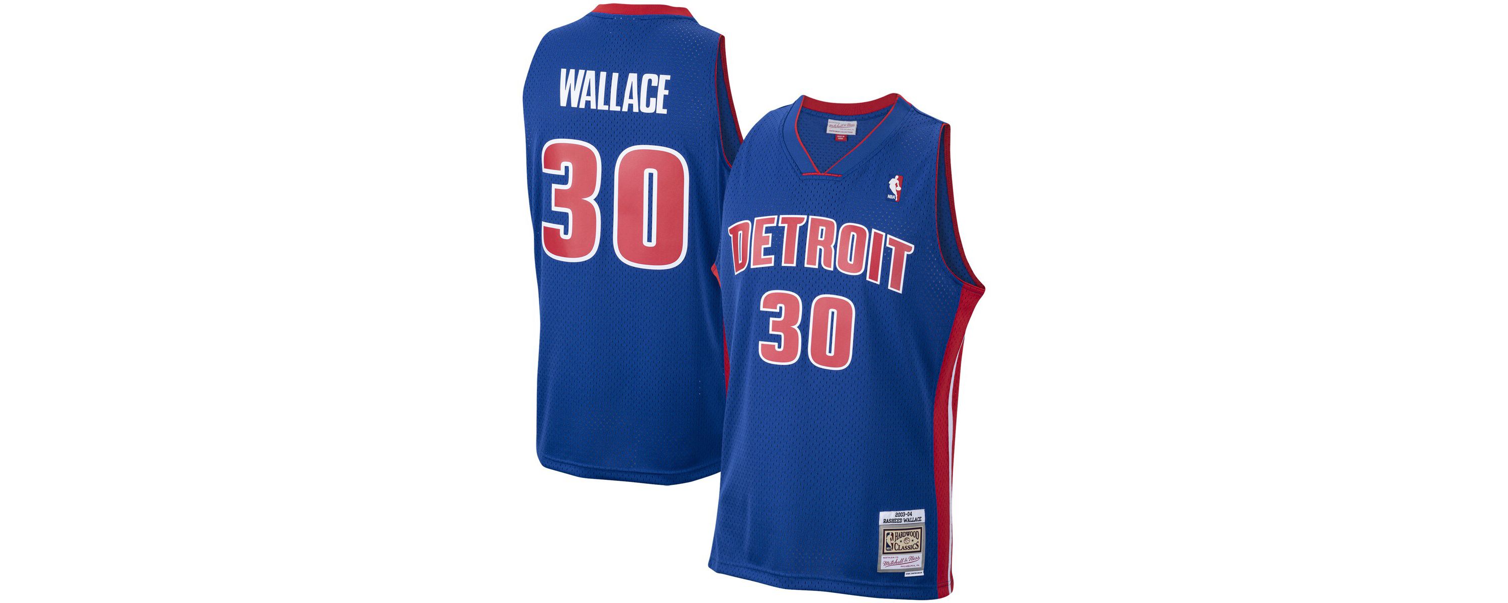 NBA Rasheed Wallace Detroit Pistons 2003/04 Hardwood Classics Swingman Jersey