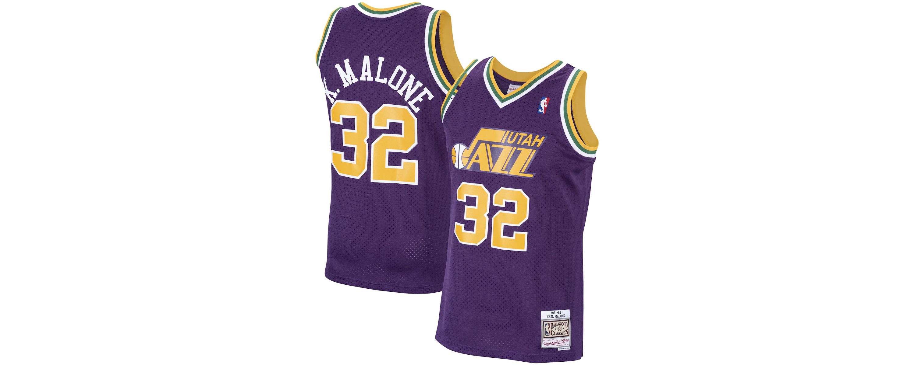 NBA Karl Malone Utah Jazz 1991/92 Hardwood Classics Swingman Jersey