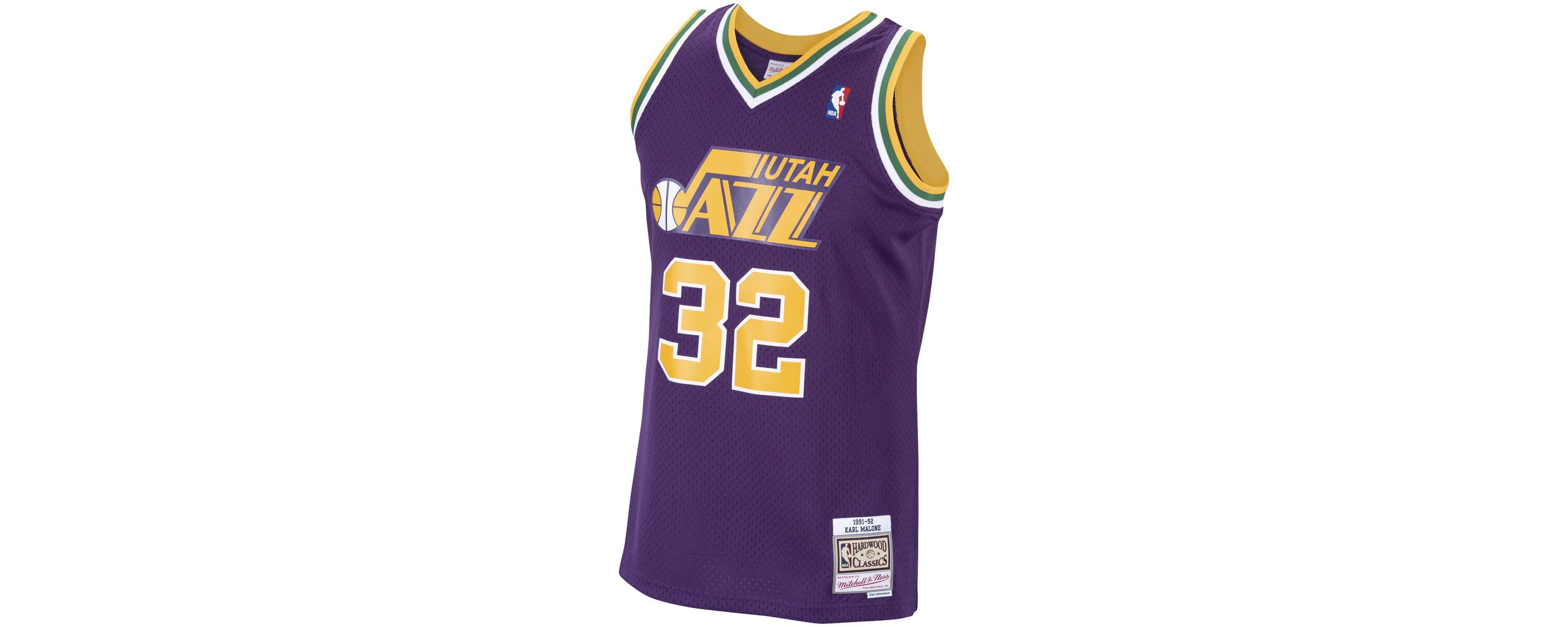 NBA Karl Malone Utah Jazz 1991/92 Hardwood Classics Swingman Jersey