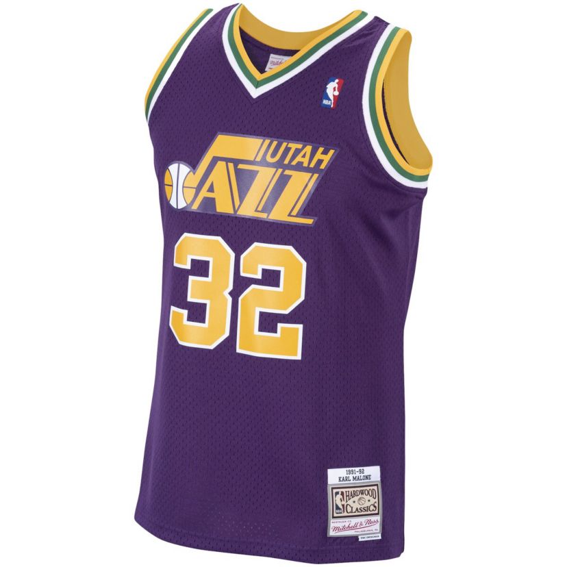 NBA Karl Malone Utah Jazz 1991/92 Hardwood Classics Swingman Jersey