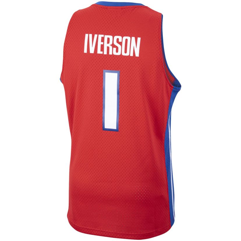 NBA Allen Iverson Detroit Pistons 2008/09 Hardwood Classics Swingman Jersey