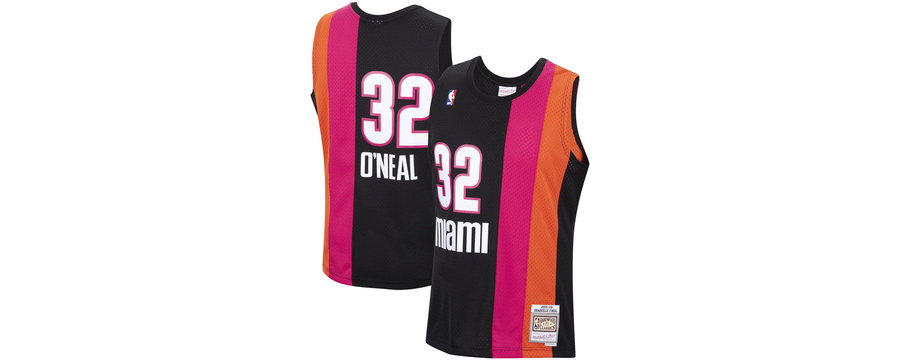NBA Shaquille ONeal Miami Heat 2005/06 Hardwood Classics Swingman Jersey