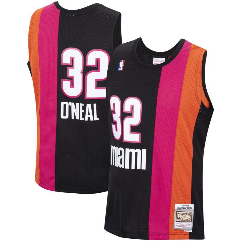 NBA Shaquille ONeal Miami Heat 2005/06 Hardwood Classics Swingman Jersey