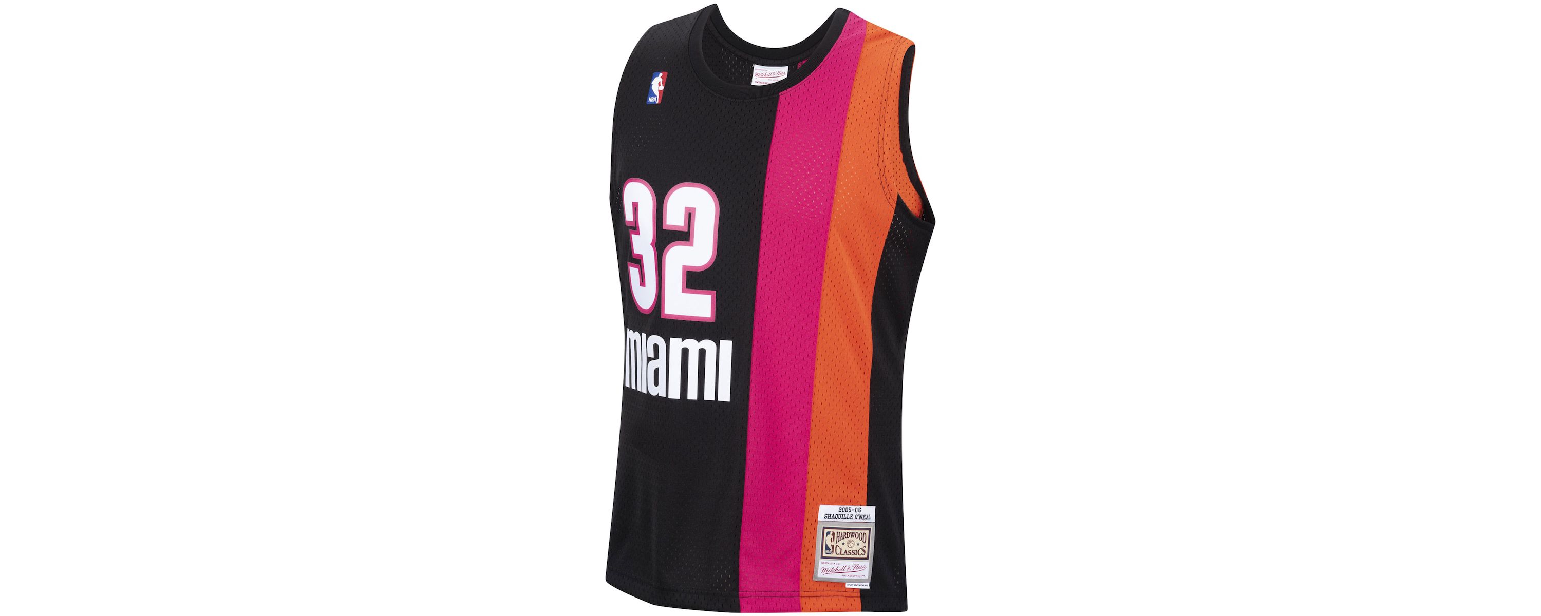 NBA Shaquille ONeal Miami Heat 2005/06 Hardwood Classics Swingman Jersey