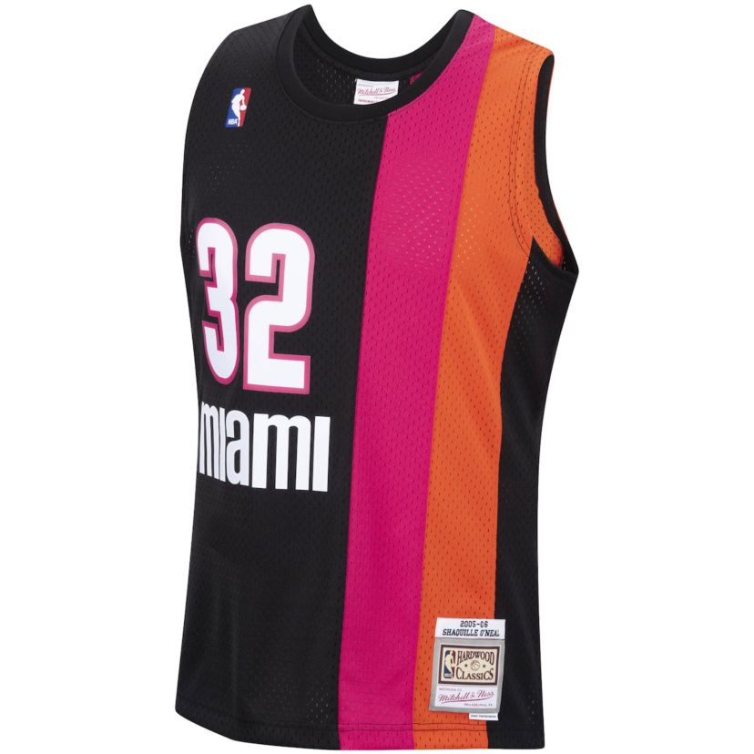 NBA Shaquille ONeal Miami Heat 2005/06 Hardwood Classics Swingman Jersey