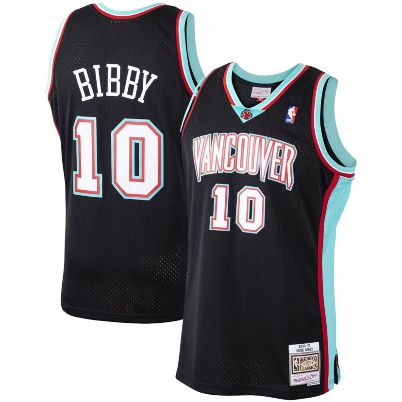 Hardwood Classic Teams Mike Bibby Vancouver Grizzlies 2000/01 Hardwood Classics Swingman Jersey