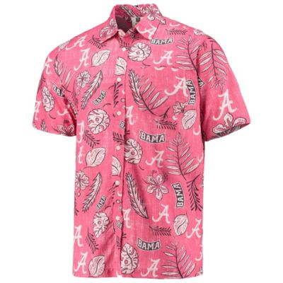 Alabama Crimson Tide NCAA Alabama Tide Vintage Floral Button-Up Shirt