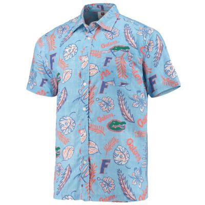 NCAA Light Florida Gators Vintage Floral Button-Up Shirt