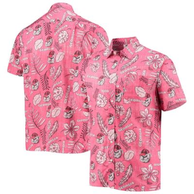 NCAA Georgia Bulldogs Vintage Floral Button-Up Shirt