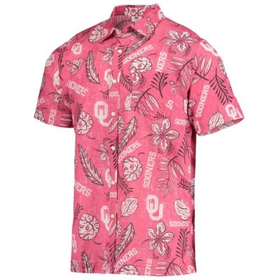 NCAA Oklahoma Sooners Vintage Floral Button-Up Shirt