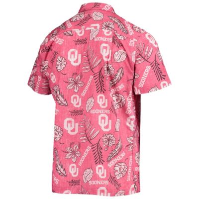 NCAA Oklahoma Sooners Vintage Floral Button-Up Shirt