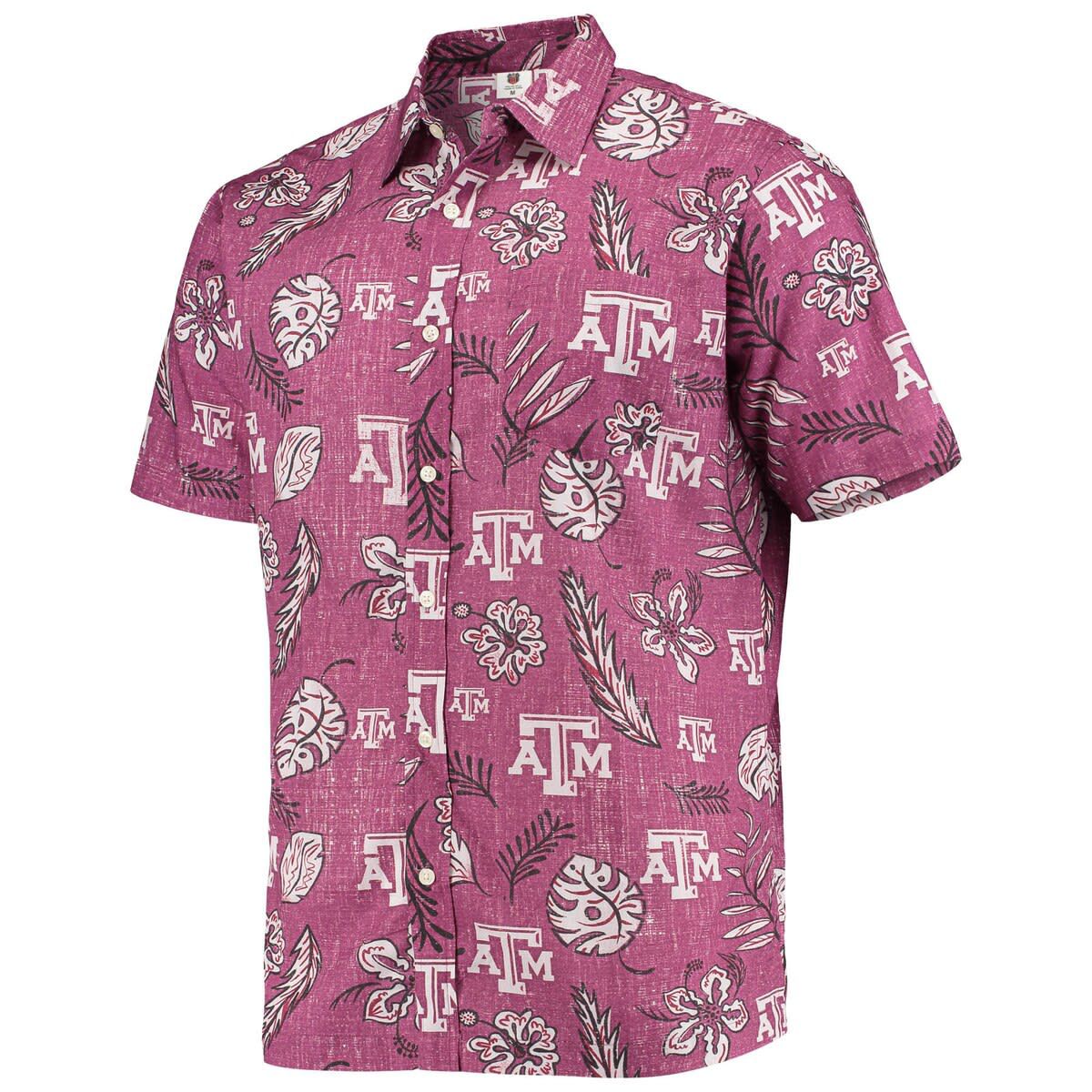 NCAA Texas A&M Aggies Vintage Floral Button-Up Shirt