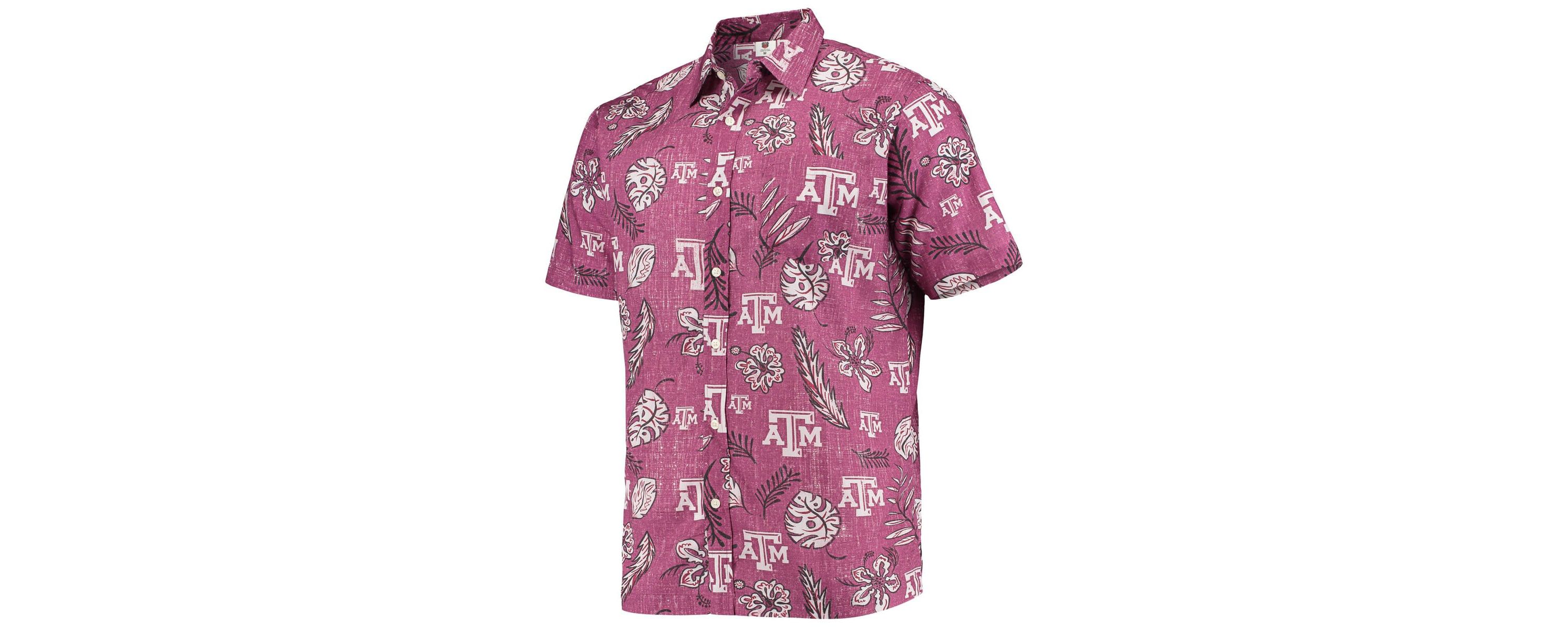 NCAA Texas A&M Aggies Vintage Floral Button-Up Shirt