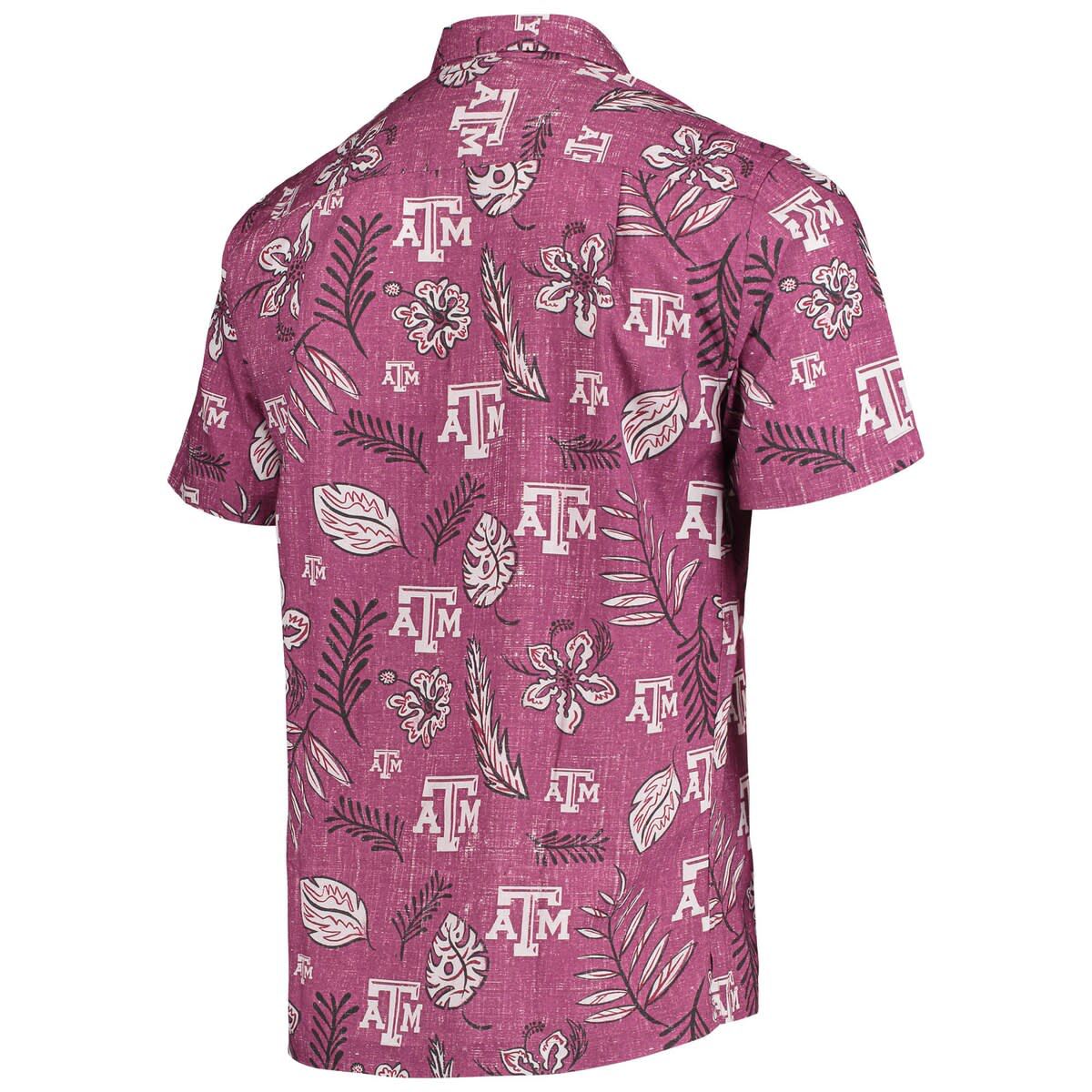 NCAA Texas A&M Aggies Vintage Floral Button-Up Shirt