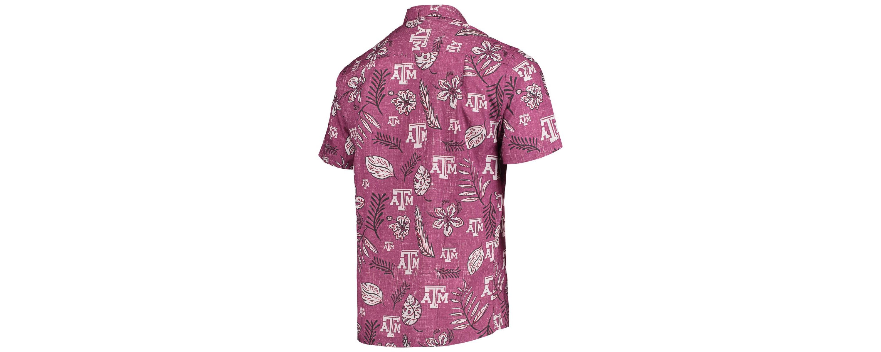 NCAA Texas A&M Aggies Vintage Floral Button-Up Shirt